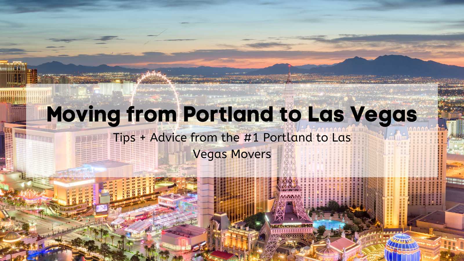 Moving to Portland from Las Vegas