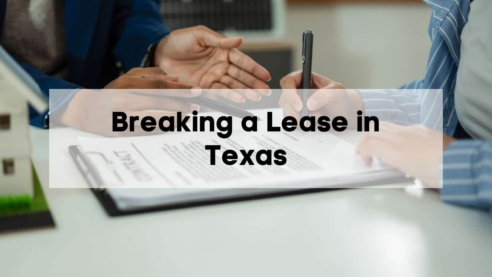 A tenant working on terminating their lease agreement in Texas.
