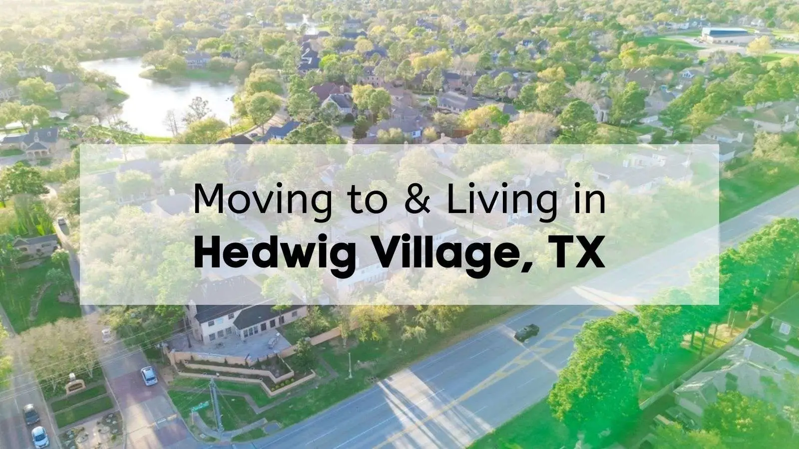 an aerial view of hedwig village