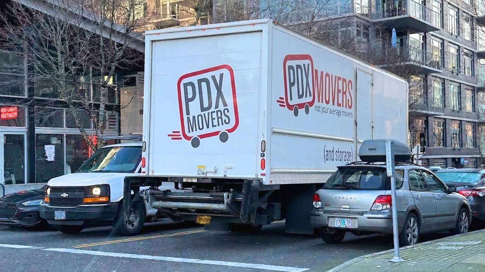 A Portland moving truck